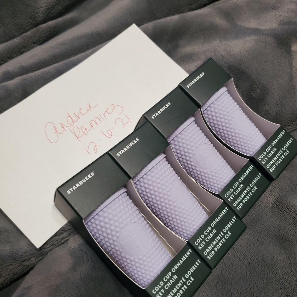 Starbucks lavender keychain/ ornaments